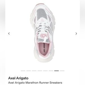 Axel Arigato Women's White & Pink Marathon Runner Sneakers